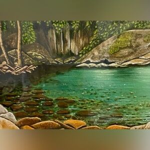 Hand Crafted Art Print “Midnight Hole”